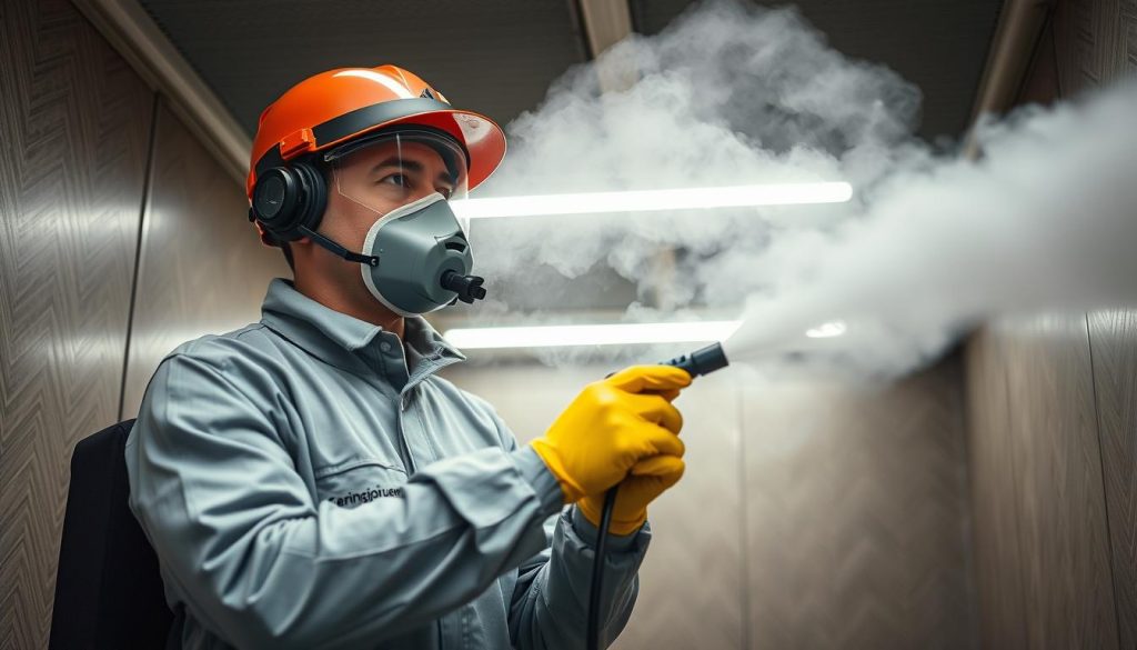 Effektiv foggning för luktsanering