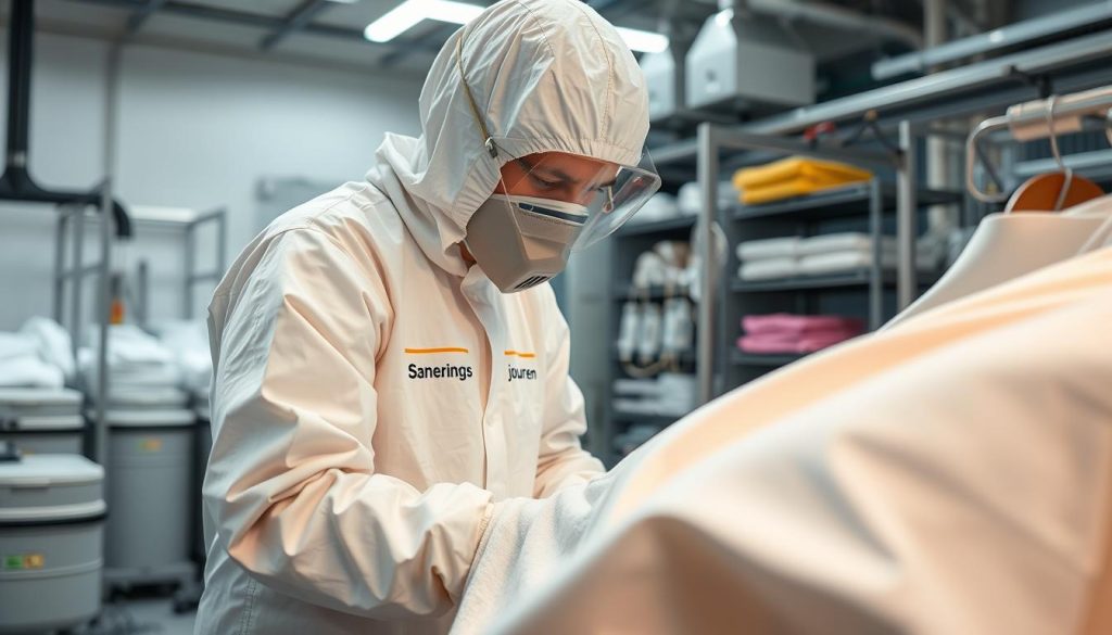 Rengöring av textilier från röklukt