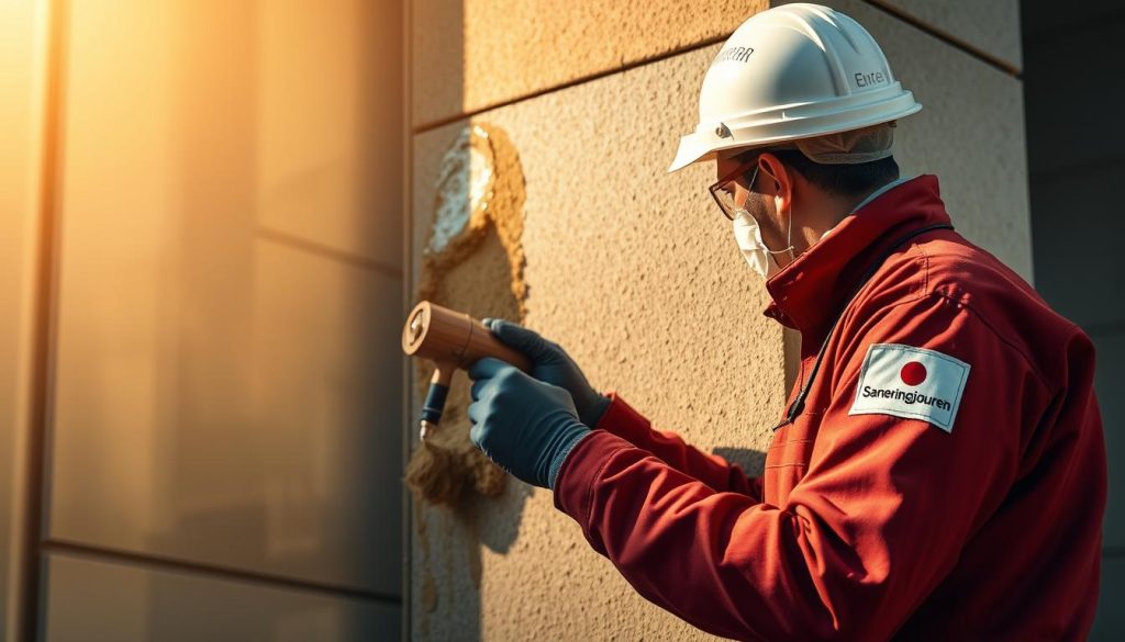 fasadbehandling med avancerad färgteknik