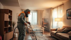 sanering av röklukt i lägenhet