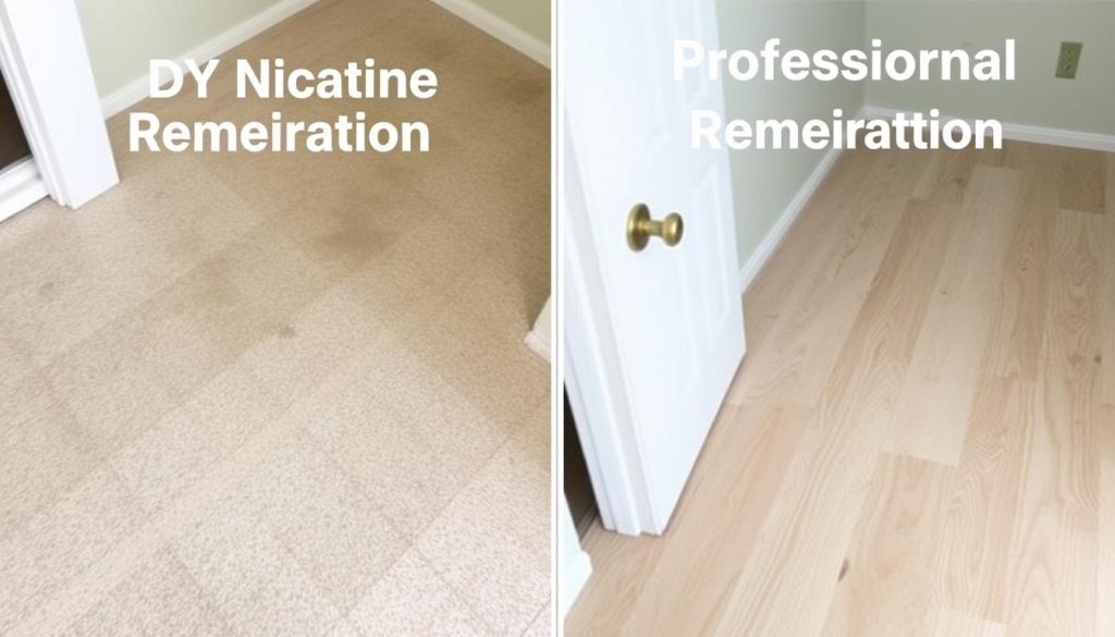 Jämförelse mellan DIY och professionell nikotinsanering resultat