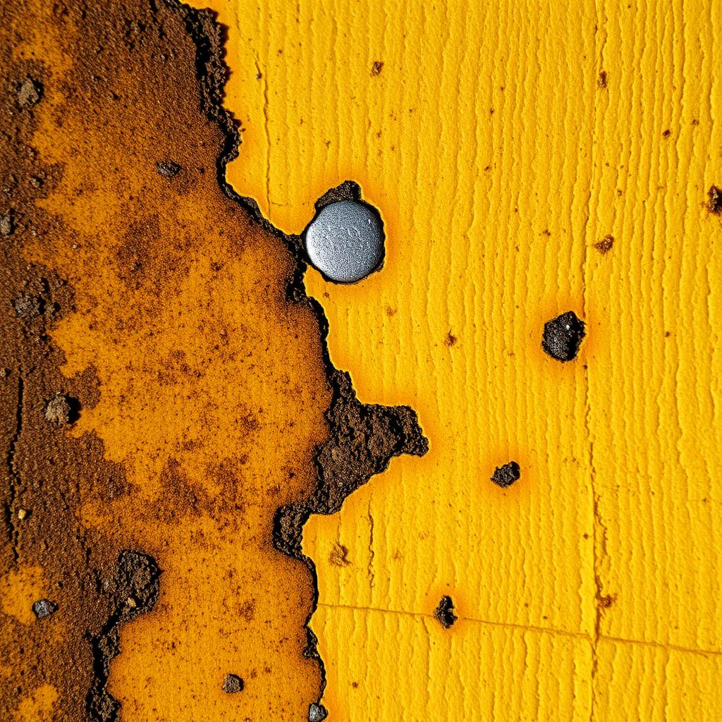 Kraftig nikotinskada på vägg som påverkar nikotinsanering pris