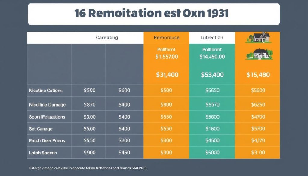 Prisexempel för nikotinsanering av olika fastighetstyper