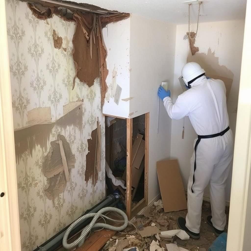 Rivning av material vid nikotinsanering