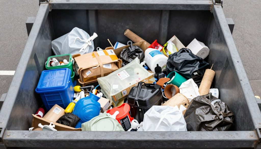 Container för avfallshantering vid sanering efter hoarding