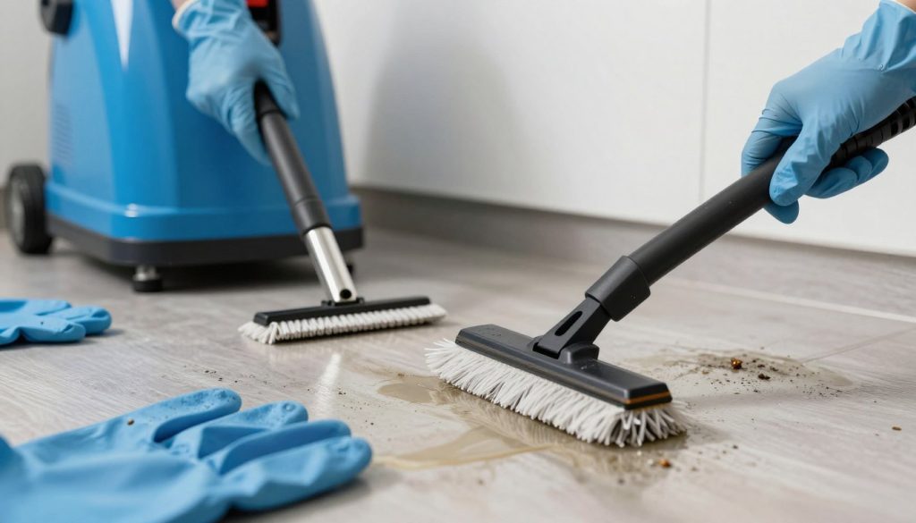 Detaljerad sanering av kök med specialutrustning