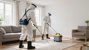 Professionell luktsanering av hus med specialutrustning