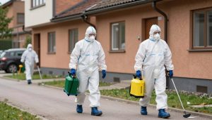 Professionell misärsanering i Malmö med skyddsutrustning
