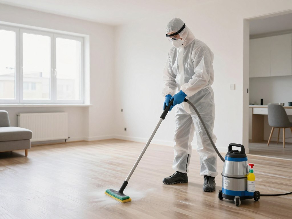 Professionell sanering av lägenhet med specialutrustning