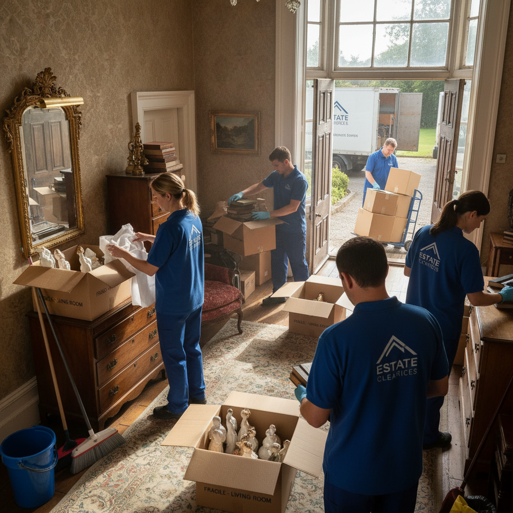 Professionell tömning och städning av dödsbo