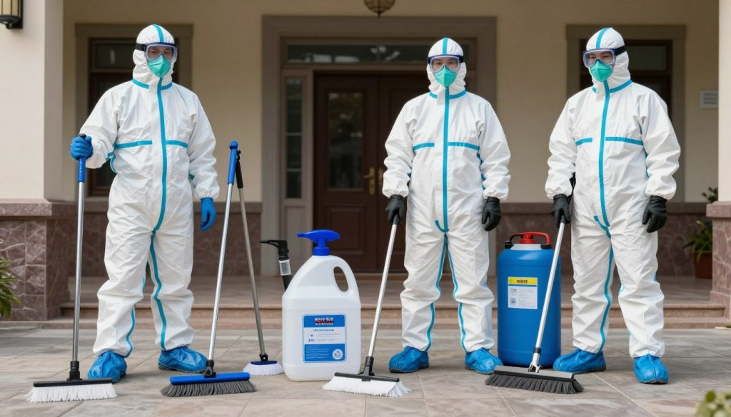 Specialutrustning för extremstädning av dödsbo i utmanande miljöer