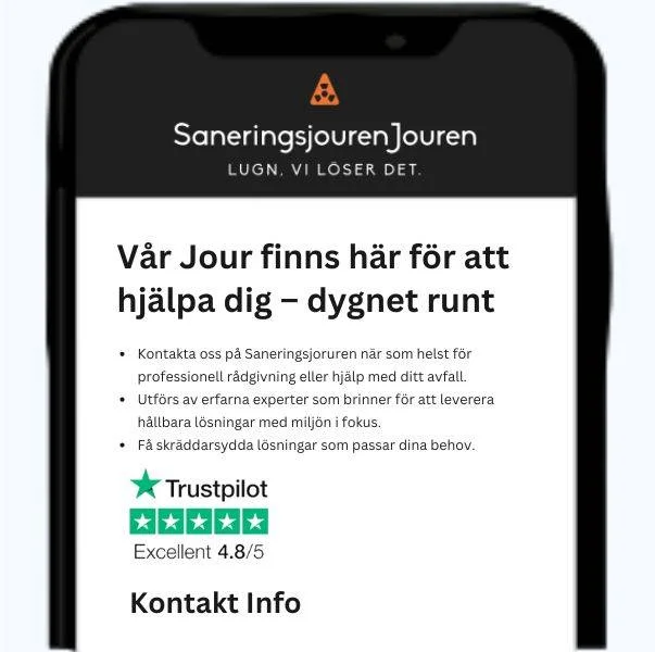 Saneringsteam i arbete – Saneringsjouren